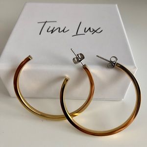 Tini Lux Large Gold Hoops